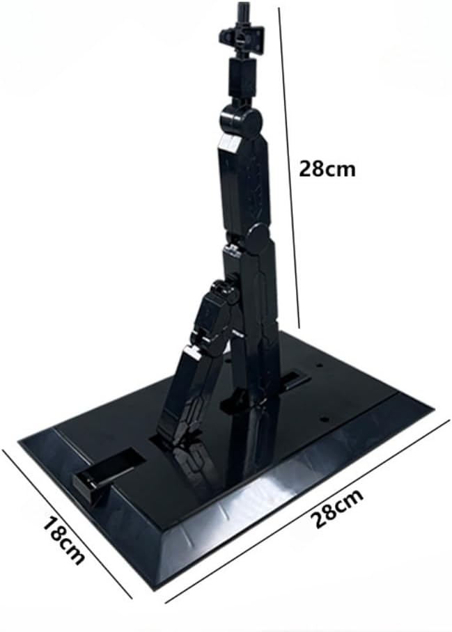Action Base Display Stand for 1/60 1/100 PG MG Model Toy (Black)