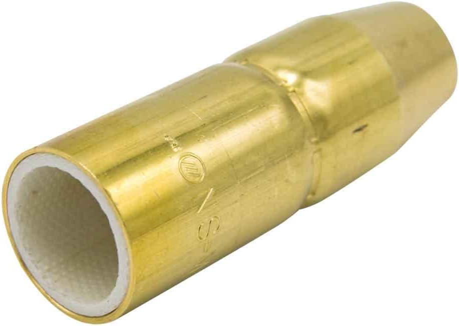 Miller NS-M1200B AccuLock MDX Thread-On Nozzle, 1/2" Orifice, Flush Tip, Brass, 2 pack
