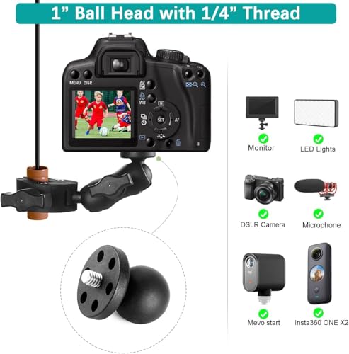Soporte camara accion con pinza de doble tornillo para dji e Insta360 6