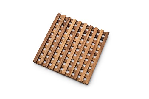 Ironwood Gourmet Venetian Trivet, 10 x 10 x 1 inches, Acacia Wood