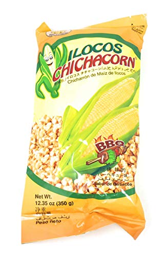 Ilocos Chichacorn Cornick Corn Nuts - BBQ Flavor, 12.35 oz (350g), 2 Pack