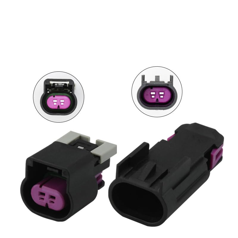 2 Pin/Way Automotive Oil Pump Plug Waterproof Connector for Delphi 15326806 15326801 - (Color Name: Female)