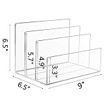 Tasybox Acrylic File Holder, File Sorter Desk File Organizer Desktop Rack - Image 3