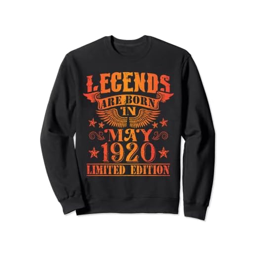 Cumpleaños Mayo 1920 Edición Limitada Regalo Legend May Sudadera