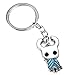 Dirgee Act Hollow Juego Knight Protagonista Collar de aleación de Zinc Llavero Colgante Hombres Mujeres Moda Ventiladores joyería Charms Regalo Accesorios (Llavero) (Color : Keyring)