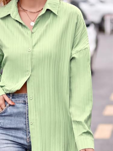 Image of CB-COLEBROOK Oversized Textured Beach Summer Shirt for Women | Shirt for Women Stylish Western | Women Long Shirt Top | Women Casual Shirt