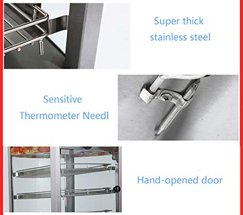 Vitrine für elektrische Speisen, gebogenes Glas, 36 x 45 x 59 cm, 220 V / 220 V – Bild 3