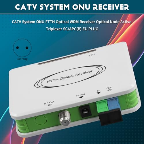 CATV Onu FTTH receptor óptico WDM con nodo activo SC y enchufe UE 5