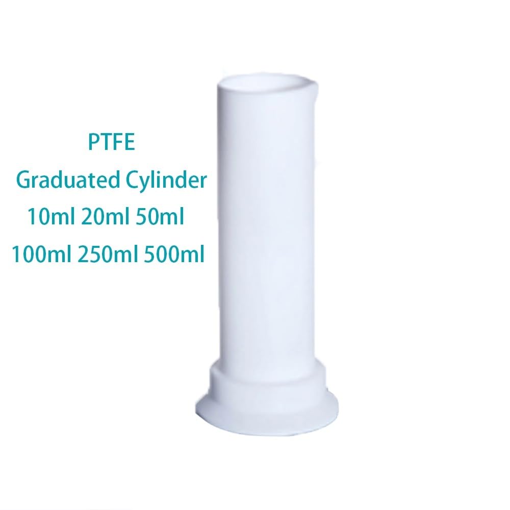 PTFE-Messzylinder, Laborflaschen - 10ml, 20ml, 50ml, 100ml, 250ml, 500ml zum genauen Abmessen von Flüssigkeiten(50ml)