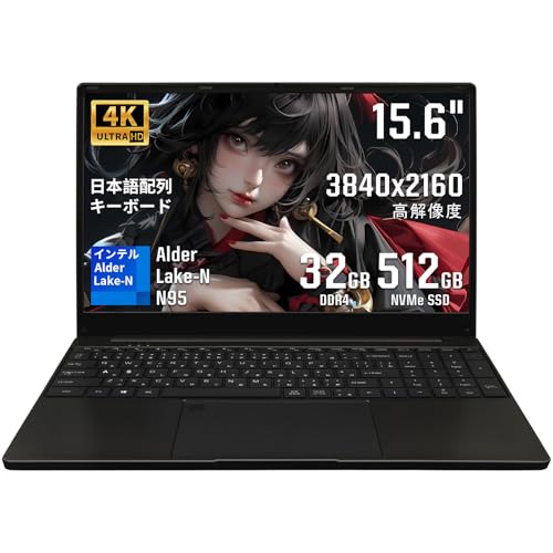 15.6インチ 4K液晶ノートパソコン（3840×2160） インテル N9 41VsY0TQY7L.jpg
