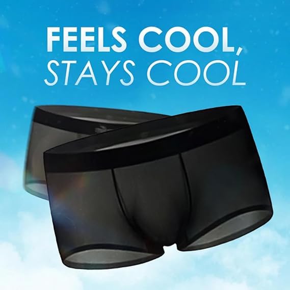 Niksy Sheer Underwear for Men, Niksy Mens Ultra-Thin Ice Silk Transparent Boxer Briefs, Men's Breathable Underwear4