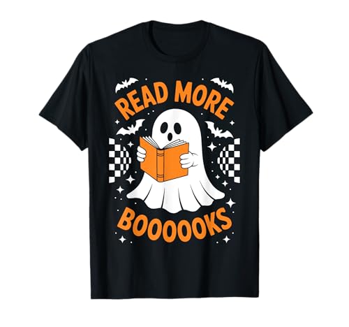 Halloween Teacher Costume Read More Books Funny Spook T-Shirt