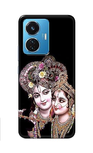 Image of PRINTFIDAA� Printed Hard Back Cover Case for Vivo T1 44W Back Cover (Radha Krishna) -2808