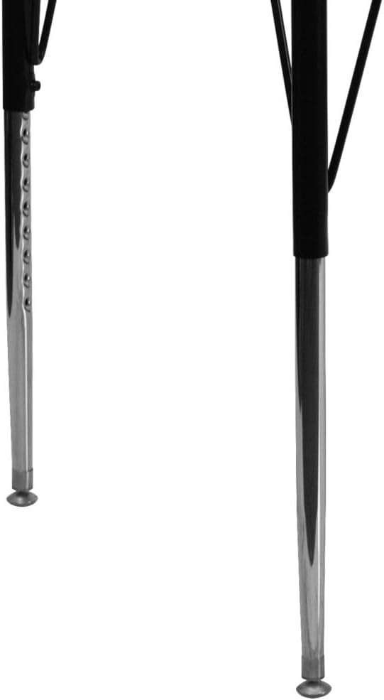 Flash Furniture 24''W x 48''L Rectangular Grey Thermal Laminate Activity Table - Standard Height Adjustable Legs