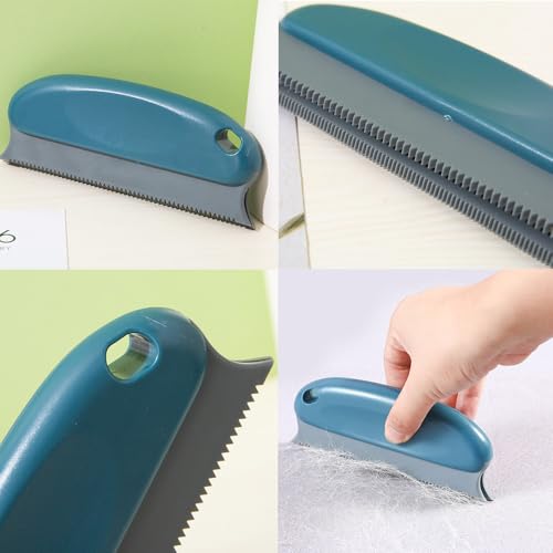 Image of 2 Pack Pet Hair Remover Fuzz Lint Removal Tool Loose Fur Scraper Brush Grooming Comb Cleaner for Cat Dog Rabbit Kitten Sofa Bed Carpet Rake Rug Fabric Couch Furniture Car Interiors