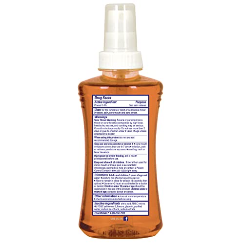 Chloraseptic Sore Throat Spray, Citrus Flavor, 6 fl oz, 3 Pack