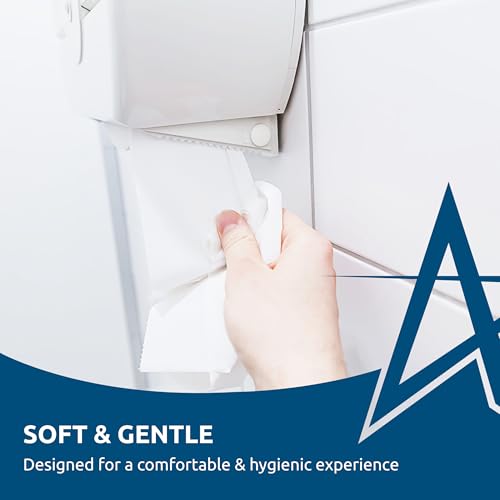 Andarta - 2Ply Mini Jumbo White Toilet Rolls with 62mm Core - Pack of 12 High Capacity Toilet Roll - 150m Per Roll - Made from Recycled Materials - Suitable for All Jumbo Dispenser Andarta - 2Ply Mini Jumbo White Toilet Rolls with 62mm Core - Pack of 12 High Capacity Toilet Roll - 150m Per Roll - Made from Recycled Materials - Suitable for All Jumbo Dispenser