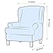 subrtex 2 Pieces Sofa Slipcover Stretch Sofa Cover Set Loveseat Couch Cover for Living Room Furniture Protector for Kids/Pets