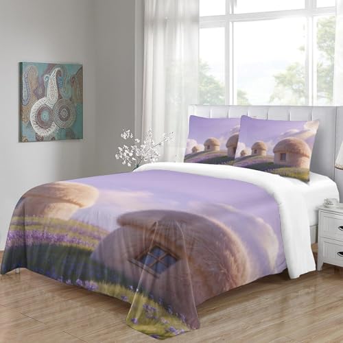 Housse de couette 3D décoration chambre douceur double