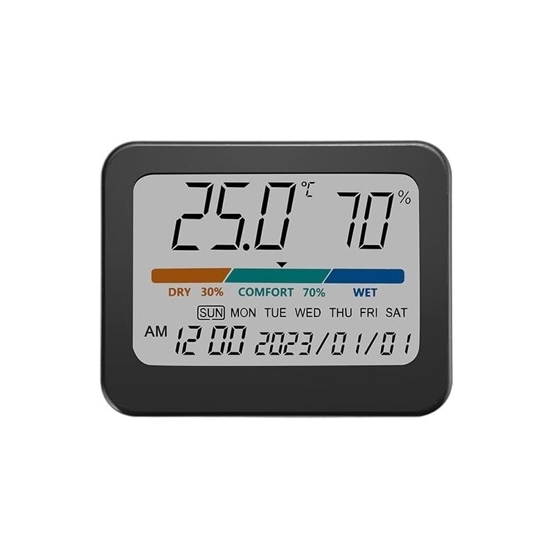 ABS Household Temperature Humidity Meter Indoor Color Screen Electronic Thermometer