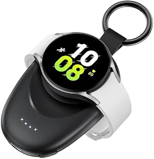 LVFAN Przenośna ładowarka do zegarka Samsung Watch, 1400 mAh, szybkie ładowanie, ładowarka Galaxy Watch, bezprzewodowa magnetyczna ładowarka do zegarka Galaxy Watch 6/6 Classic/5 Pro/5/4/3, Active2/1