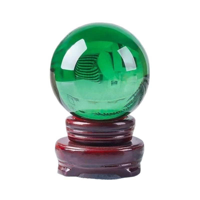 Boule de cristal verte 100mm sphère de photographie et accessoire décoratif