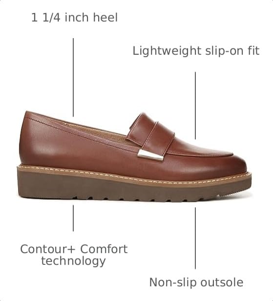 Image of Naturalizer Womens Adaline Slip On Lightweight Platform Loafer