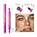Beauty Glazed Dual-Ended Freckle Stamp Pen – Realistic Faux Freckles Makeup with Soft Sponge Stamp & Precision Tip – Waterproof Long-Lasting Freckle Marker for Natural or Bold Looks (01 Beige Brown)