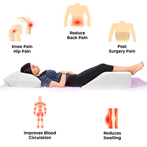 image for Ebung Memory Foam Leg Elevation Pillow - Support Pillow to Raise Feet 