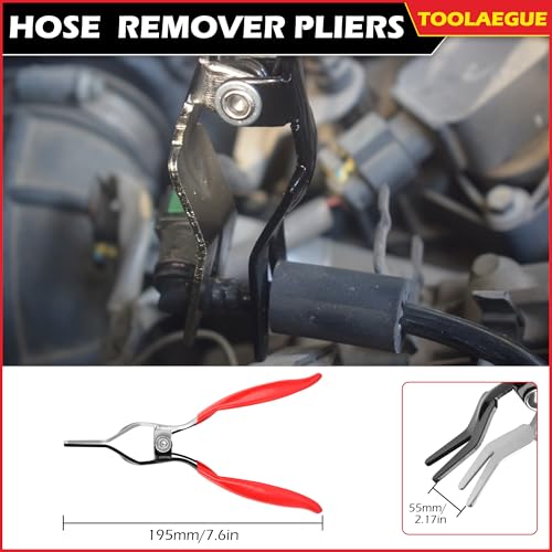 Image of TOOLEAGUE 8Pcs Fuel Line Disconnect Pliers Set,Hose Pipe Clamp Clip