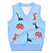 Bambini Gilet a Maglia con Scollo a V Ragazzi Maglione Lavorato Senza Maniche Canotta Maglioni Pullover Jacquard del Fumetto Panciotto