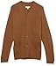Amazon Essentials Men's Lambs Wool V-Neck Cardigan Sweater with Pockets (Previously Goodthreads), Medium Brown, XX-Large