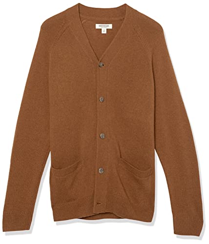 Image of Amazon Essentials Men's Lambs Wool V-Neck Cardigan Sweater with Pockets (Previously Goodthreads)