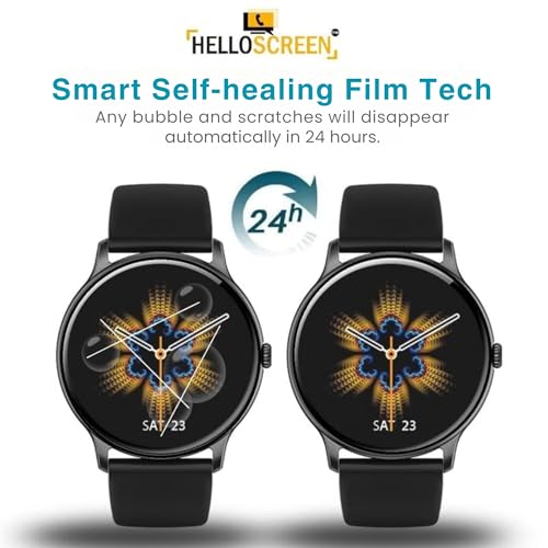 Image of 2 Pack| Smartwatch Screen Protector for Fire Boltt Dominian |1.43 inch| | Flexible TPU Film, 9H Scratch Resistant, Bubble Free Installation - Not a Tempered Glass