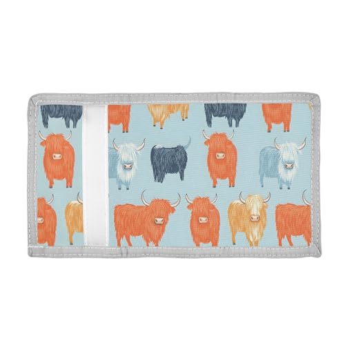 ALAZA Kids Wallets for Boys Girls Toddler Trifold Wallet Children Small Colorful Bison Cattle with Zipper Coin Pocket2