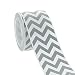 1.5" Grey Chevron ZigZag Grosgrain Ribbon 5 yard