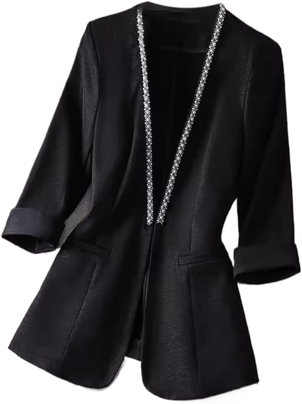 Suit Jacket for Women Spring and Summer Design of Temperament Sleeve Suit top