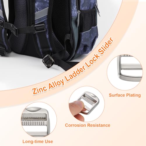 Boucles coulissantes uxcell en alliage de zinc, fintion premium pour sangle de sac de voyage - 3