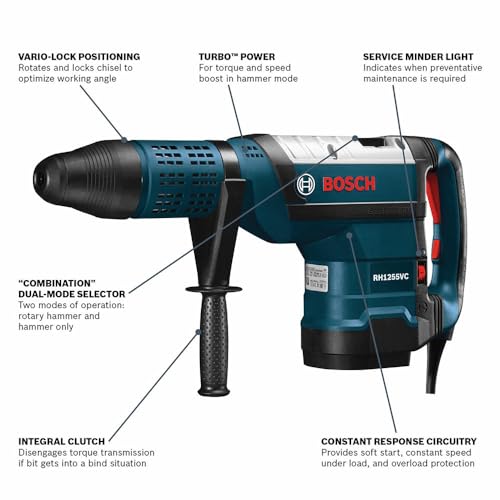 BOSCH RH1255VC SDS-max Rotary Hammer