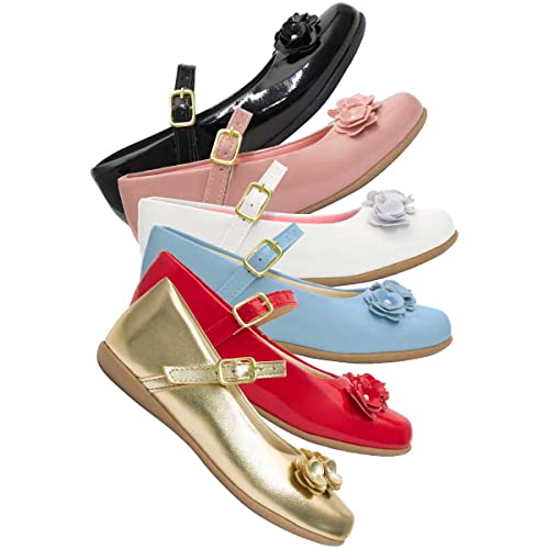 Sapatilha Infantil Feminina Sapato Nº 18 ao 27 Menina Rasteirinha 02.205 (Vermelho, br_footwear_size