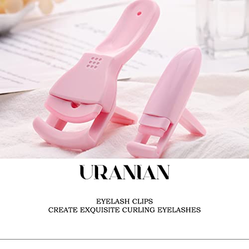 Uranian Eyelash Curlers Partial Eyelashes Curlers Plastic Lash Curler With 1 Replacement Silicone Refill Pads Protable Makeup Cosmetic Tools For Eyes #TOP6