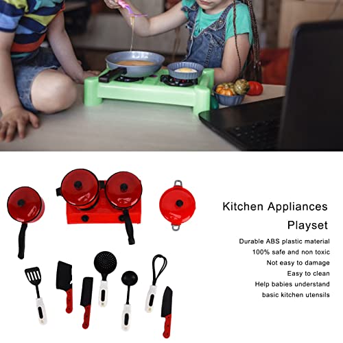 Küchengeräte-Spielset, leicht zu reinigendes Kochspielzeug-Set Sicheres Spielküchen-Spielzeug-Set für Kleinkinder und – Bild 8