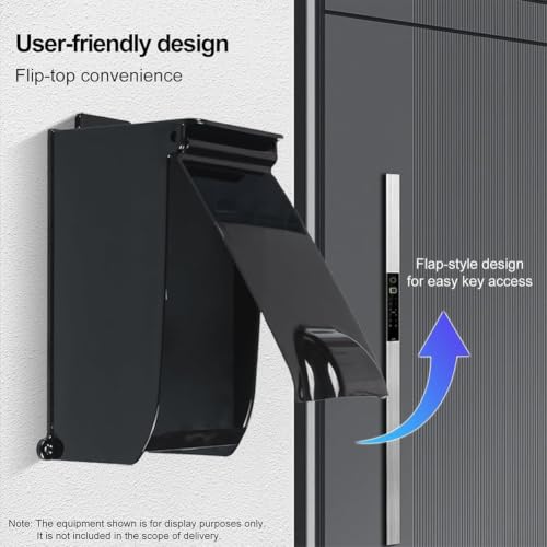 Protector para teclado de control de accesos con diseño resistente a la intemperie negro 6