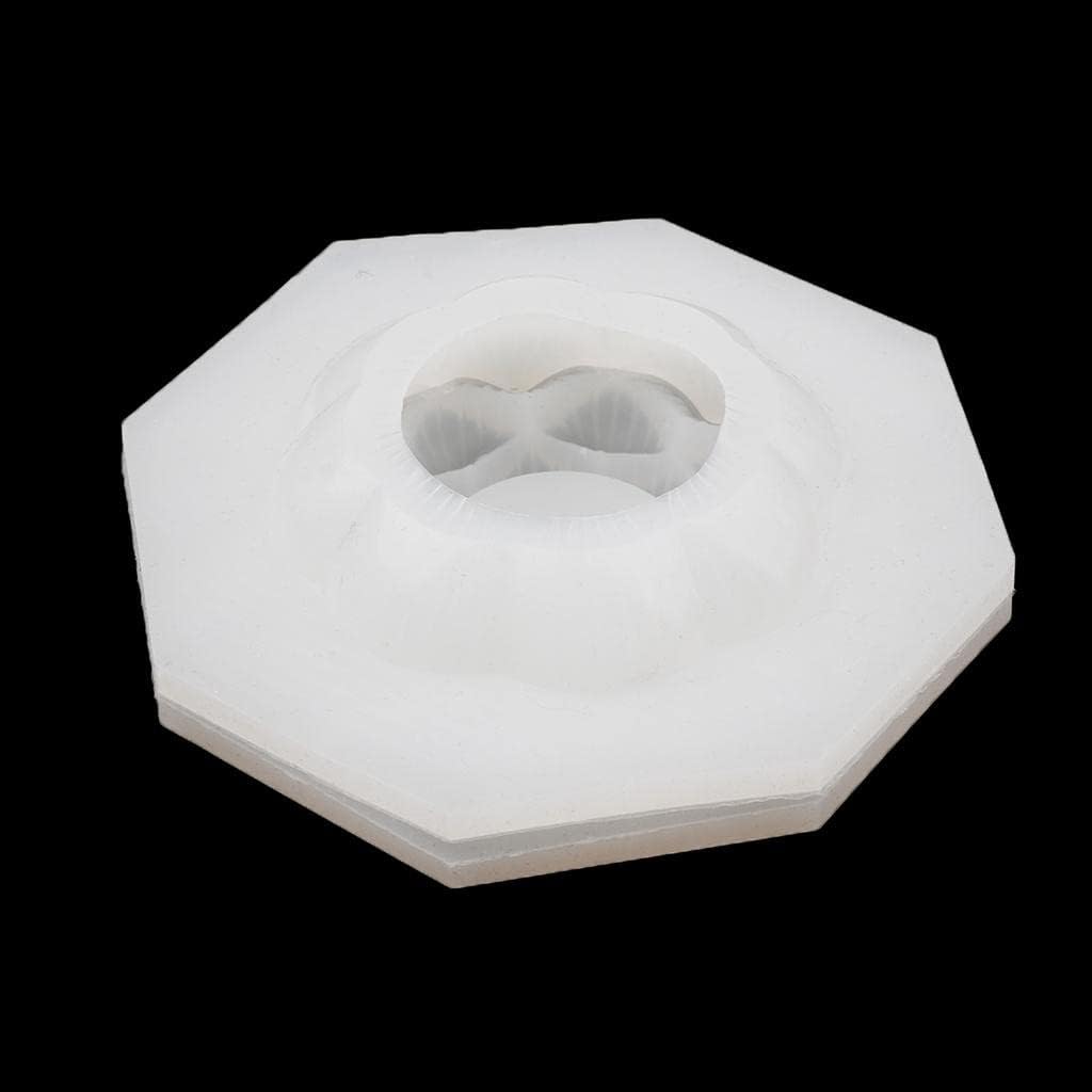Transparent Plastic Lotus Flower Candle Making Soap Mold