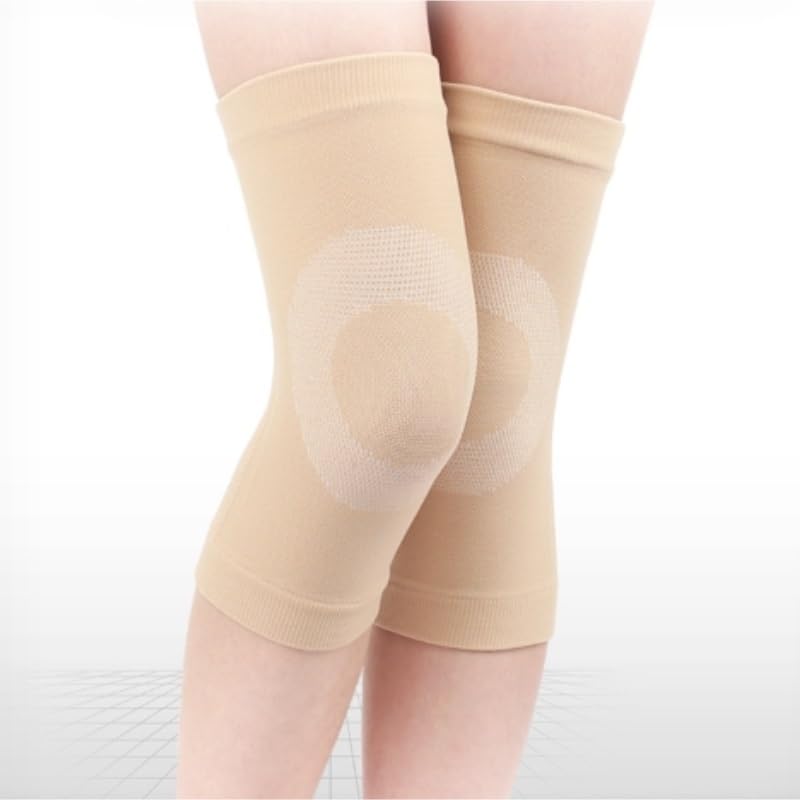 Exercise, protection Warm Knee Pads Thickened Basketball Knee Pads Women's Protective Gear Running Leg Guards for Fitness, cycling, running, playing football(Gray,Medium)