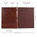 Succor Genuine Leather Portfolio | Business Portfolio | Professional Organizer Padfolio | Leather Binder | Document Holder | Resume Folder | A4 Padfolio | for Men and Women, 13”x10” Brown