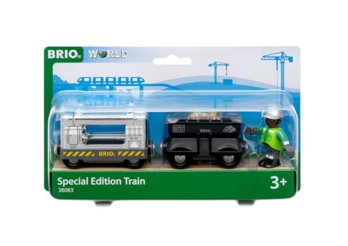 Tren de juguete ferroviario BRIO World 36083, juego de vías y expansión para niños de 3 años