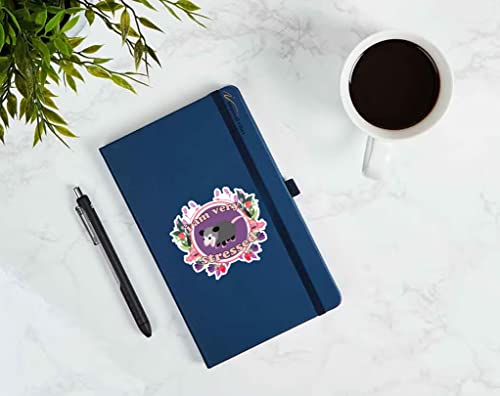 Imperial Vibes | Opossum Is Very Stressed And Cute With Flowers Sticker Outdoor Rated Vinyl Sticker Decal For Windows, Bumpers, Laptops Window Wall Cup Laptop Tumbler 2 Pack 5 Inches -Imp 28 #TOP2