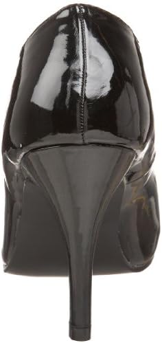 Pleaser Pink Label Women's Dre420/b Dress Sandal, Black Patent, 16 M US | Image 2