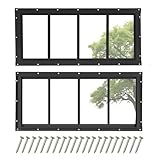COLORPAPA 2 Pack Shed Windows, 10
